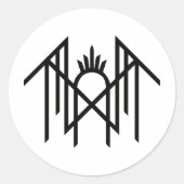 Sleep token  ronde sticker (Voorkant)