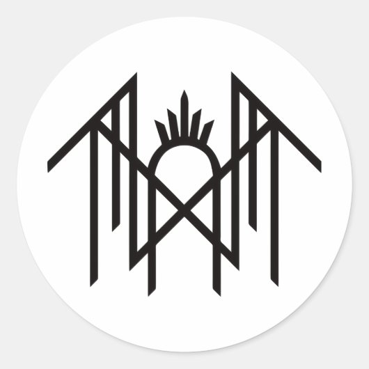 Sleep token  ronde sticker (Voorkant)