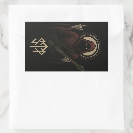 Sleep token vibes rechthoekige sticker (Tas)