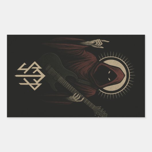 Sleep token vibes rechthoekige sticker (Voorkant)