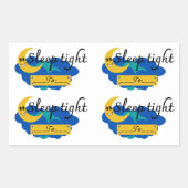Sleep Tracker Journal-Sticker Rechthoekige Sticker (Voorkant)