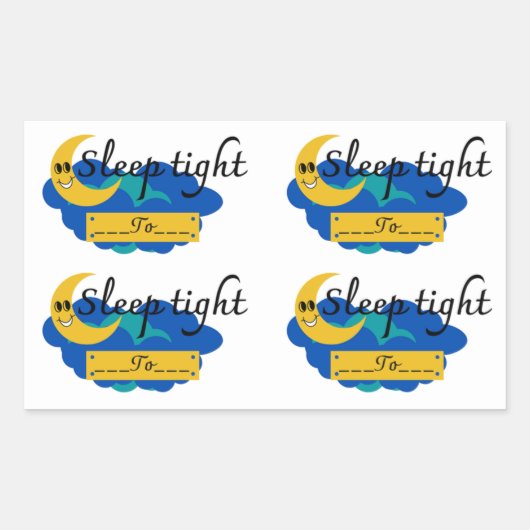 Sleep Tracker Journal-Sticker Rechthoekige Sticker (Voorkant)