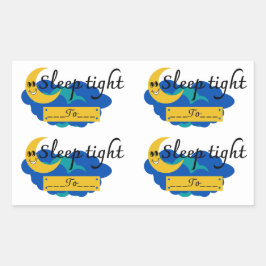 Sleep Tracker Journal-Sticker Rechthoekige Sticker