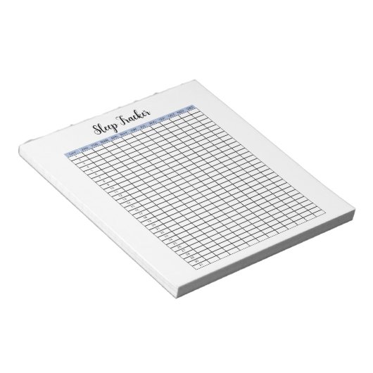 Sleep Tracker Planner Notitieblok (Schuin)
