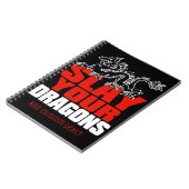 SLEEP UW DRAGONS, cadeau voor fans van Jordan Pete Notitieboek (Linkerzijde)