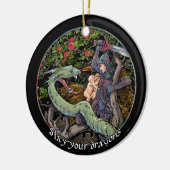 SLEEP UW DRAGONS, middeleeuwse kunst, Jordaanse Pe Keramisch Ornament (Links)