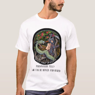 SLEEP UW DRAGONS, middeleeuwse kunst, Jordaanse Pe T-shirt