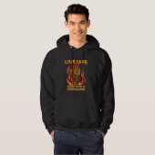 Sleep with a firefighter  quote firemen brigade hoodie (Voorkant volledig)