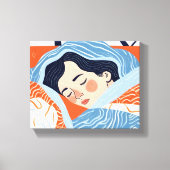Sleepachtige dag canvas afdruk (Voorkant)
