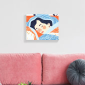 Sleepachtige dag canvas afdruk (Insitu (Woonkamer))