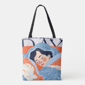 Sleepachtige dag tote bag (Achterkant)