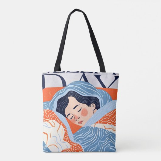 Sleepachtige dag tote bag (Achterkant)