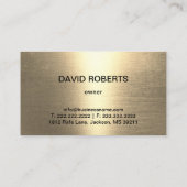 Sleepbedrijf Gouden Sleephaak Modern Zwart Visitekaartje (Achterkant)