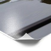 Sleepboot aan het werk bij de rivier foto afdruk (Hoek)