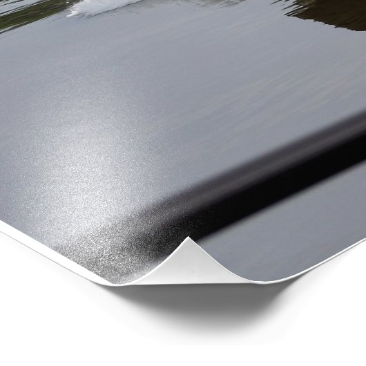 Sleepboot aan het werk bij de rivier foto afdruk (Hoek)