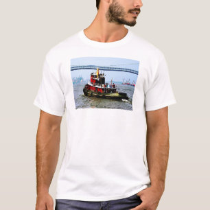 Sleepboot bij Penn's Land Philadelphia, PA T-shirt