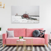 Sleepboot Duluth Minnesota Canal Canvas Afdruk (Insitu (Woonkamer))