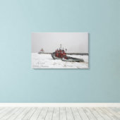 Sleepboot Duluth Minnesota Canal Canvas Afdruk (Insitu (Houten vloer))