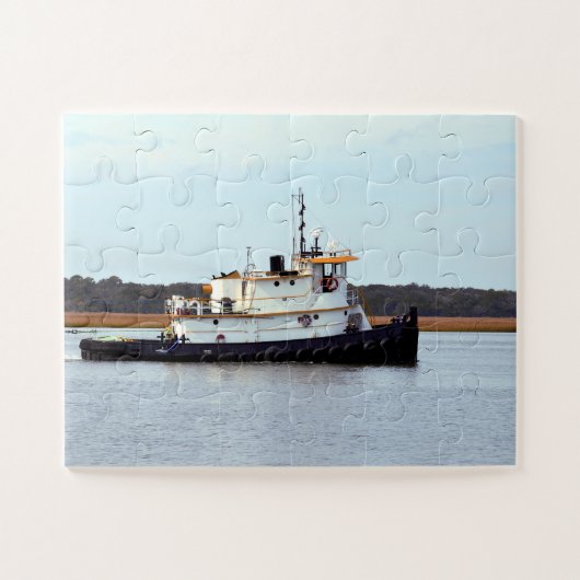 sleepboot legpuzzel (Horizontaal)