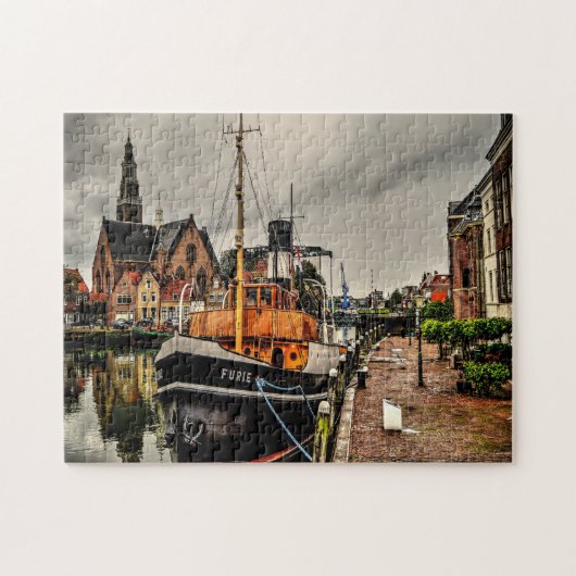 Sleepboot Maassluis Holland. Legpuzzel (Horizontaal)