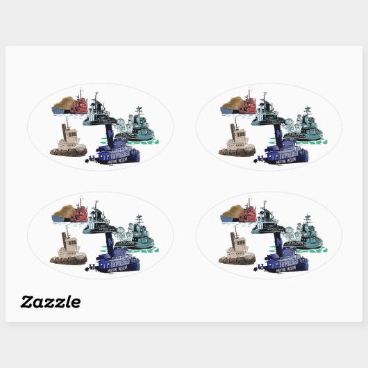 sleepboot medley sticker (Vel)