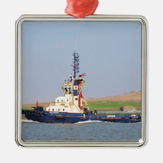 Sleepboot Millgarth Metalen Ornament (Voorkant)