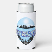 Sleepboot Racing Brandstof, Water, Speed Boating Seltzer Blikjeskoeler (Seltzer Voorkant)