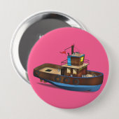 Sleepboot Ronde Button 4,0 Cm (Voorkant /achterkant)