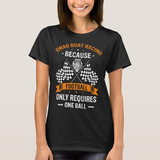 Sleepboot voor sleepbootbestuurder en speedboot ra t-shirt (Voorkant)