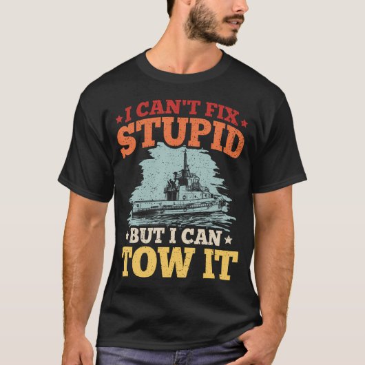 Sleepbootoperator en sleepboot citaat voor een sle t-shirt (Voorkant)