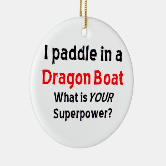 sleepbootpeddel keramisch ornament (Rechts)