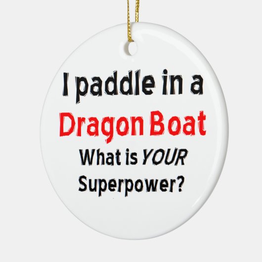 sleepbootpeddel keramisch ornament (Links)