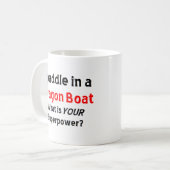 sleepbootpeddel koffiemok (Voorkant links)