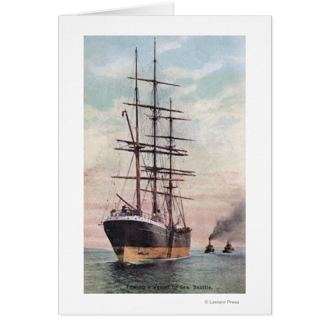 Sleepboten Een schip naar Zee slepen (Voorkant)