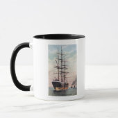 Sleepboten Een schip naar Zee slepen Mok (Links)