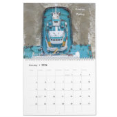 Sleepboten gezien vanaf de loopbrug over de Hudson Kalender (Jan 2026)