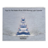 Sleepboten op de Hudson River Running Light 2024 Kalender (Hoes)