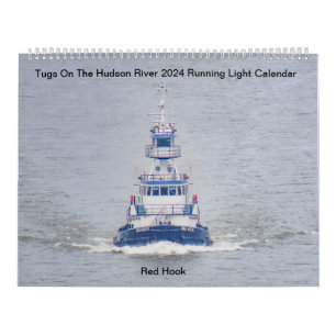 Sleepboten op de Hudson River Running Light 2024 Kalender