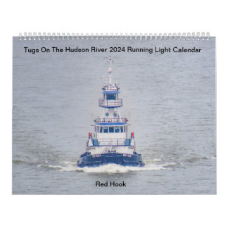 Sleepboten op de Hudson River Running Light 2024 Kalender