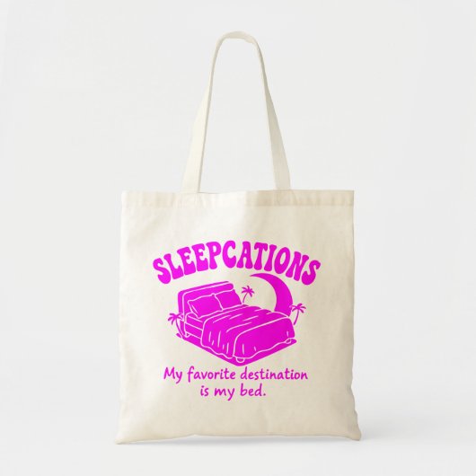 Sleepcations Tote Bag (Voorkant)