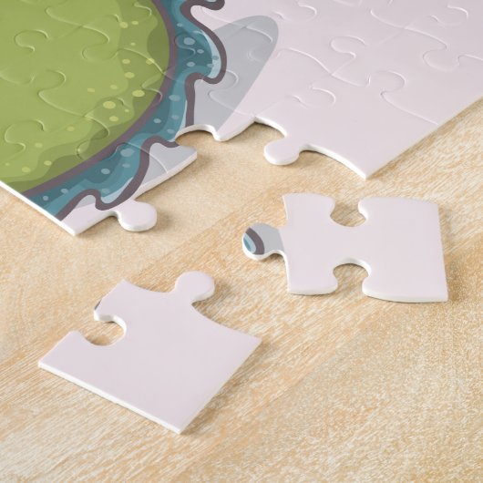 Sleepdraak jouw naam en geluid legpuzzel (Zijkant)