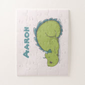 Sleepdraak jouw naam en geluid legpuzzel (Verticaal)