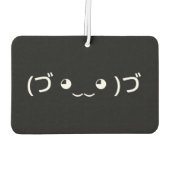 Sleepende emoticon (づ ◕ ‿ ◕) づ Japanse Kaomoji Air Luchtverfrisser (Achterkant)