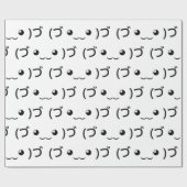 Sleepende emoticon (づ ◕ ‿ ◕) づ Japanse Kaomoji Cadeaupapier (Vlak)