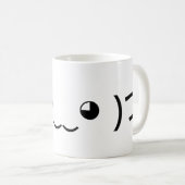 Sleepende emoticon (づ ◕ ‿ ◕) づ Japanse Kaomoji Koffiemok (Voorkant rechts)