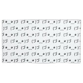 Sleepende emoticon (づ ◕ ‿ ◕) づ Japanse Kaomoji Kussensloop (Voorkant-Links)