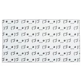 Sleepende emoticon (づ ◕ ‿ ◕) づ Japanse Kaomoji Kussensloop (Voorkant-Rechts)