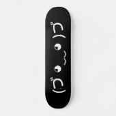 Sleepende emoticon (づ ◕ ‿ ◕) づ Japanse Kaomoji Persoonlijk Skateboard (Voorkant)