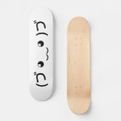 Sleepende emoticon (づ ◕ ‿ ◕) づ Japanse Kaomoji Persoonlijk Skateboard (Voorkant)