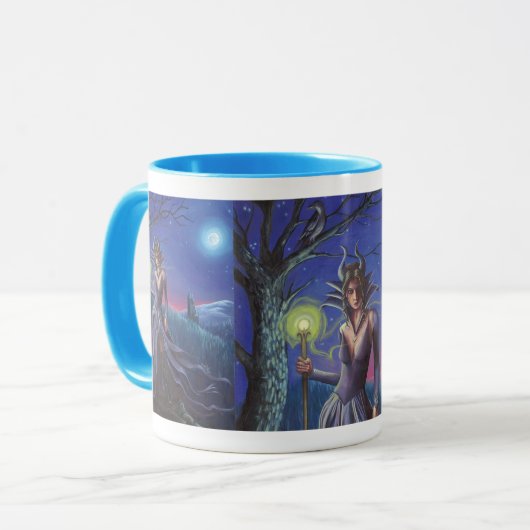 Sleepende Mok, mooie Mok, lichte Mok (Voorkant links)